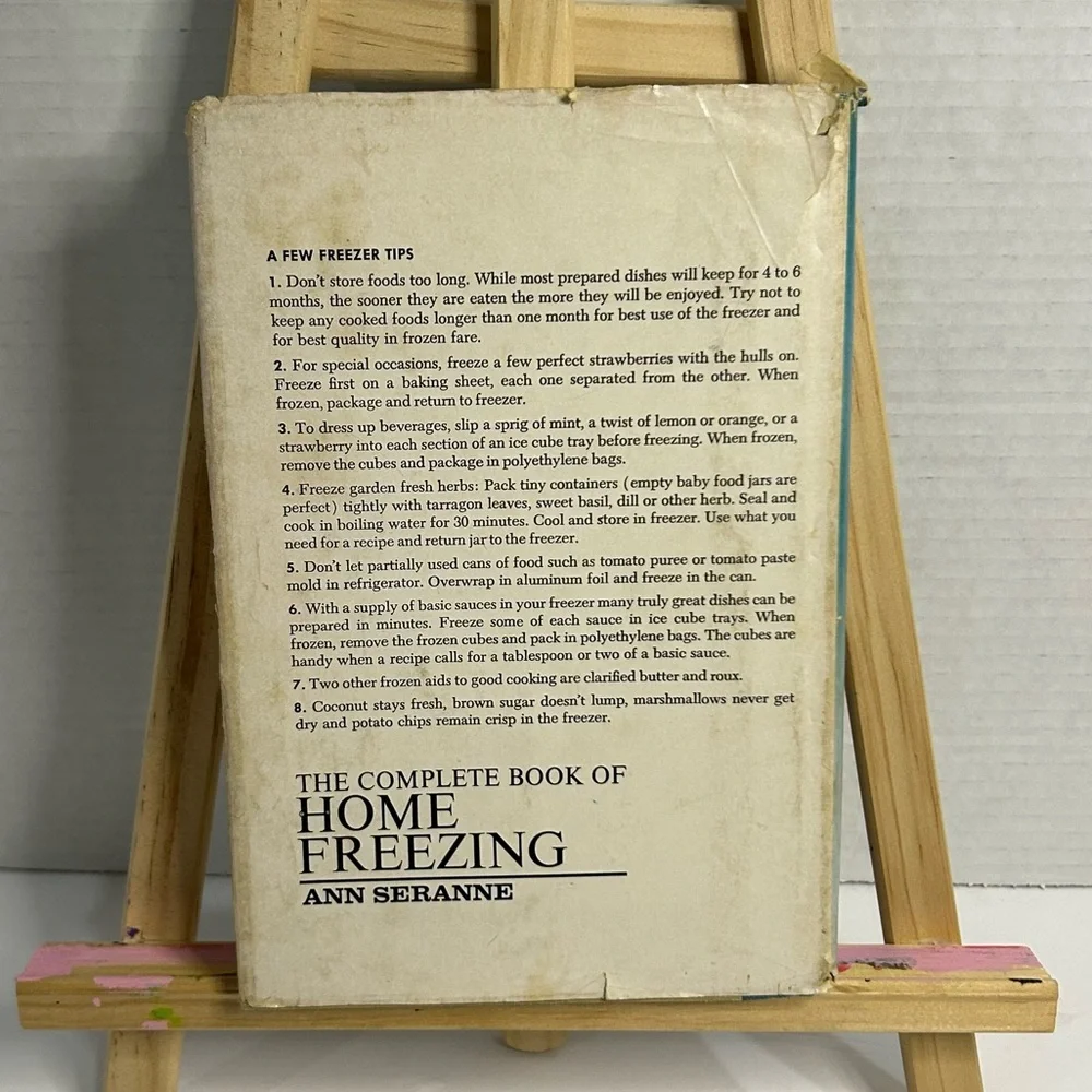 The Complete Book of Home Freezing By Ann Seranne 1966 Hardback Cookbook